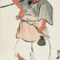 QI Baishi, Vieux Paysan, Peinture traditionnelle chinoise, sur papier 齐白石 老农 中国画 纸本