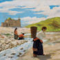WU Zuoren, Fille tibétaine transportant de l'eau, Année 1944, Huile sur toile 吴作人 藏女负水 1944年 油画 布面