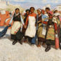 PAN Shixun, Nous marchons sur la route, Année 1964, Huile sur toile, 潘世勋 我们走在大路上 1964年 油画 布面