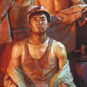 GUANG Tingbo, Acier fondu · Sueur, Année 1981, Huile sur toile 广廷渤 钢水·汗水 1981年 油画 布面