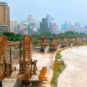 Jardin d'exposition des roues à aubes à Lanzhou 兰州水车博览园