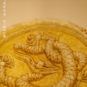 明 琉璃龙纹勾头 Embout de tuile vernissé et décoré de motifs de dragon, dynastie Ming