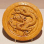 明 琉璃龙纹勾头 Embout de tuile vernissé et décoré de motifs de dragon, dynastie Ming