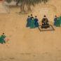 明人朱瞻基行乐图卷 Extrait du rouleau horizontal « les plaisirs de l’empereur Xuanzong », dynastie Ming