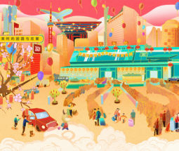 Expérience d’animations interactives – Nouvel an chinois coloré