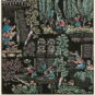 7-赵宗藻 四季春 木刻填彩版画 42.5cm x 41cm 1960 Zhao Zongzao, Printemps aux quatre saisons, estampe sur bois coloriée, 42,5 cm x 41 cm, 1960
