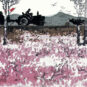 9- 朱琴葆 张新予 春 水印木刻 22 x 52cm 1960年 浙江美术馆藏 Zhu Qinbao, Zhang Xinyu, Printemps, estampe polychrome sur bois, 22 x 52 cm, 1960, fonds du Musée des beaux-arts du Zhejiang