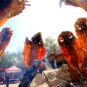 4.胡杨烤鱼 Poissons grillés au feu de bois peuplier