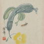 2／12 齐白石 丝瓜蚂蚱 1937年 26.4×19.9 中国美术馆藏 2/12- Qi Baishi ; Luffa, criquet, 1937, 26,4 × 19,9, fonds du Musée national d’art de Chine