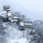 07锦州2锦州医巫闾山雪天一色 Jinzhou - Teinte uniforme de la neige et du ciel à la montagne Yiwulü de Jinzhou