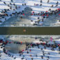6大庆杜尔伯特蒙古族自治县连环湖游泳健将冬泳 Baignade hivernale, lac Lianhuan, Xian autonome mongol de Dorbod, ville de Daqing