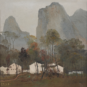 16.吴冠中 桂林山中 油画 90cm×90cm 1972 中国美术馆藏 WU Guanzhong En les montagnes de Guilin Peinture à l’huile Huile et couleur sur toile 90cm x 90cm 1972