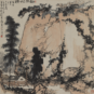 6.潘天寿 梅雨初晴图 中国画 107cm×107.2cm 1955 中国美术馆藏 PAN Tianshou Composition début d’éclaircie de la saison des pluies de prunus Peinture chinoise Eau, encre et couleur sur papier 107cm x 107,2cm 1955