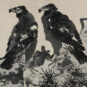 15．李苦禅（1899—1983） LI Kuchan 《双鹰》 Paire d’aigles 中国画 纸本 68cm×136.5cm 1961 中国美术馆藏