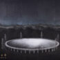 27．周吉荣（1962-） ZHOU Jirong 《贵州“天眼”》 « Œil du ciel » du Guizhou 版画 综合版套色 230cm×350cm 2019 中国美术馆藏