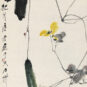 29．唐云（1910-1993） TANG Yun 《丝瓜》 Courge éponge 中国画 纸本 102.4cm×53cm 1964 中国美术馆藏