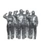 41．张雯迪（1969-） ZHANG Wendi 《战疫誓言》 Serment de lutte contre l'épidémie 雕塑 树脂 30cm×64cm×57cm 2020 中国美术馆藏
