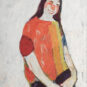 4．罗尔纯（1930-2015） LUO Erchun 《哈萨克姑娘》 Jeune-fille kazakhe 油画 布面 100cm×80cm 2006 中国美术馆藏