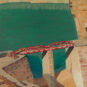 51．苏高礼（1937-2019） SU Gaoli 《石姑娘水库》 Réservoir Shiguniang油画 纸面 37.2cm×48cm 1975 中国美术馆藏；2007年艺术家捐赠
