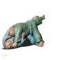 53．刘松（1980- ） LIU Song《失衡的瞬间》 Instant de déséquilibre 雕塑 铸铜 25cm×30cm×20cm 2006 中国美术馆藏；2022年艺术家捐赠