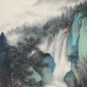 8．吴湖帆（1894—1968） WU Hufan 《庐山东南五老峰》 Pic Wulao, sud-est de la montagne Lu 中国画 纸本 125.8cm×64.1cm 1958 中国美术馆藏