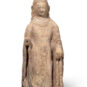 3彩塑佛立像（新疆）Statue debout de buddha polychrome