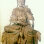 8木雕观音菩萨坐像（宋）Statue assise du bodhisattva Avalokitesvara sculptée sur bois polychrome